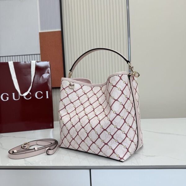 GG Emblem Small Bucket Bag 815103