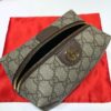 GG Savoy Leather-trimmed Coated-canvas Jacquard Toiletry Case 572767