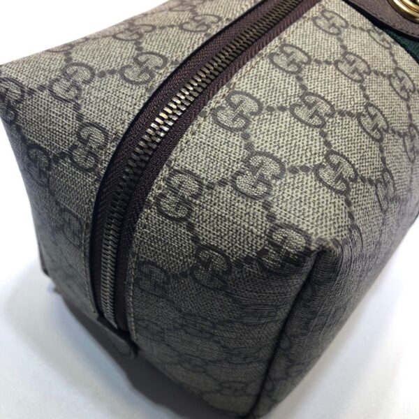 GG Savoy Leather-trimmed Coated-canvas Jacquard Toiletry Case 572767