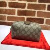 GG Savoy Leather-trimmed Coated-canvas Jacquard Toiletry Case 572767