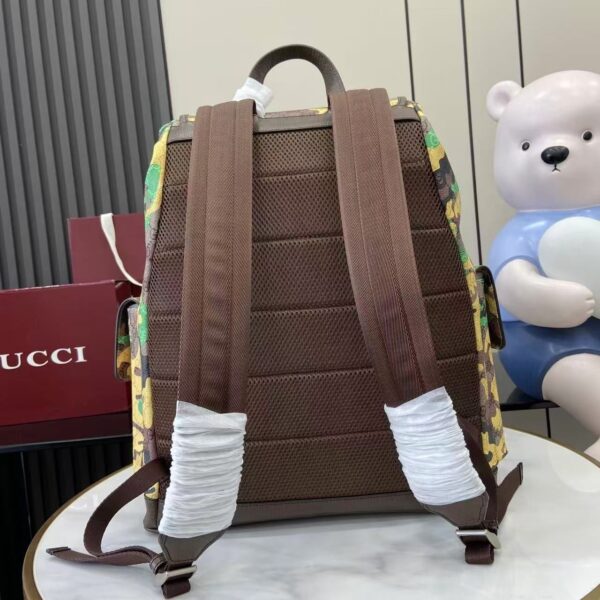 GG Canvas Large Camouflage Backpack 839110