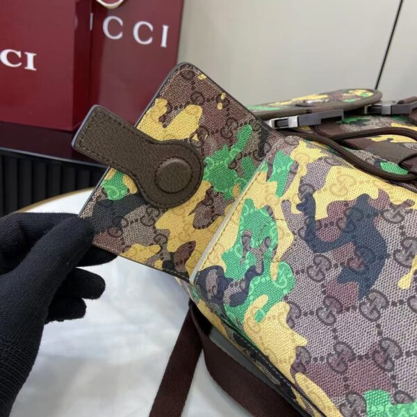 GG Canvas Large Camouflage Backpack 839110