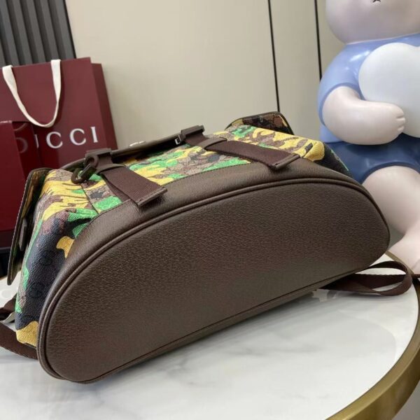GG Canvas Large Camouflage Backpack 839110