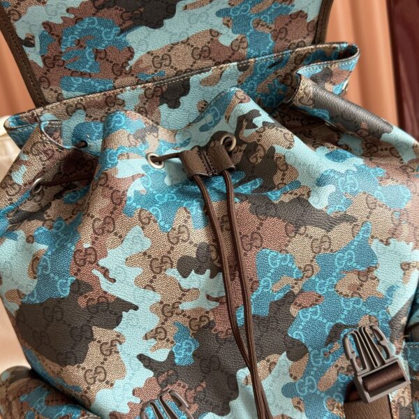 GG Canvas Large Camouflage Backpack 839110