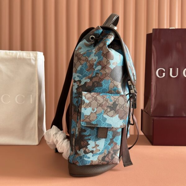 GG Canvas Large Camouflage Backpack 839110