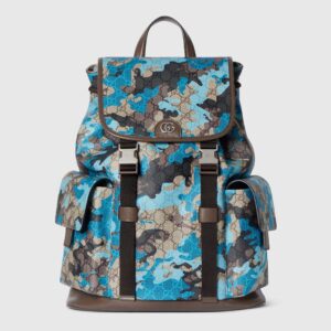 GG Canvas Large Camouflage Backpack 839110