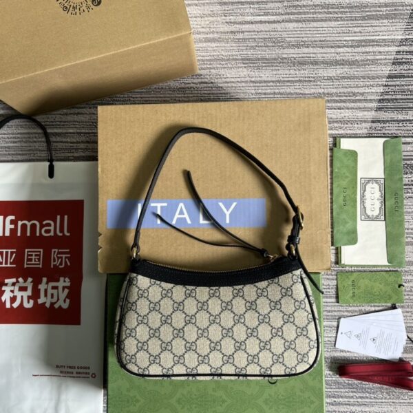 GG Ophidia Supreme Small Shoulder Bag 735145