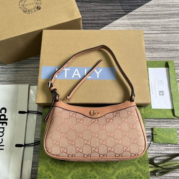 GG Ophidia Supreme Small Shoulder Bag 735145