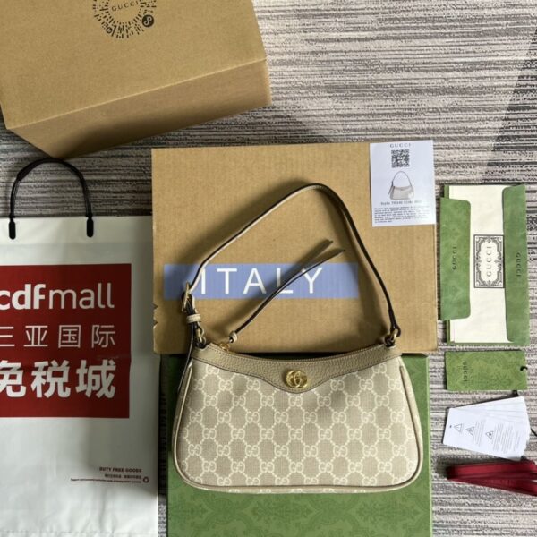 GG Ophidia Supreme Small Shoulder Bag 735145