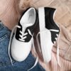 Black & White Canvas Shoes, Black Canvas Saddle Shoes, Trending Shoes for Women H0236 Black & White Canvas Shoes, Black Canvas Saddle Shoes, Trending Shoes for Women H0236