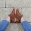 Barefoot Leather Chelsea Boots: Wide Toe, Zero Drop Handmade Boots, Elegant Brown H0056 Barefoot Leather Chelsea Boots: Wide Toe, Zero Drop Handmade Boots, Elegant Brown H0056