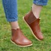 Barefoot Leather Chelsea Boots: Wide Toe, Zero Drop Handmade Boots, Elegant Brown H0056 Barefoot Leather Chelsea Boots: Wide Toe, Zero Drop Handmade Boots, Elegant Brown H0056