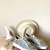 Boho Low-Top Sneakers, Vegan Leather, Gold Embroidery Anniversary Gift H0042 Boho Low-Top Sneakers, Vegan Leather, Gold Embroidery Anniversary Gift H0042